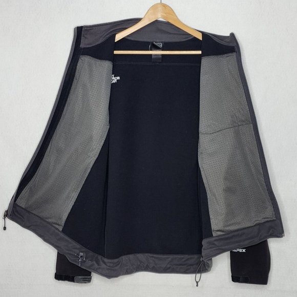 The North Face Apex Bionic Full Zip Jacket Mens Gray Black Colorblock - Picture 4 of 9